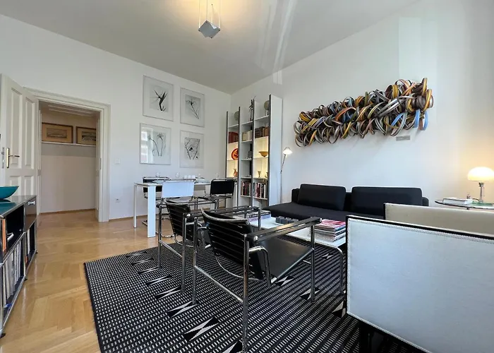 Apartmán Wohnen Auf Zeit - Design By Rabe - Parkplatz & Netflix & Coffee-bar - Nahe Schloss Schoenbrunn